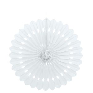 Hängande Honeycomb Solfjäder Vit