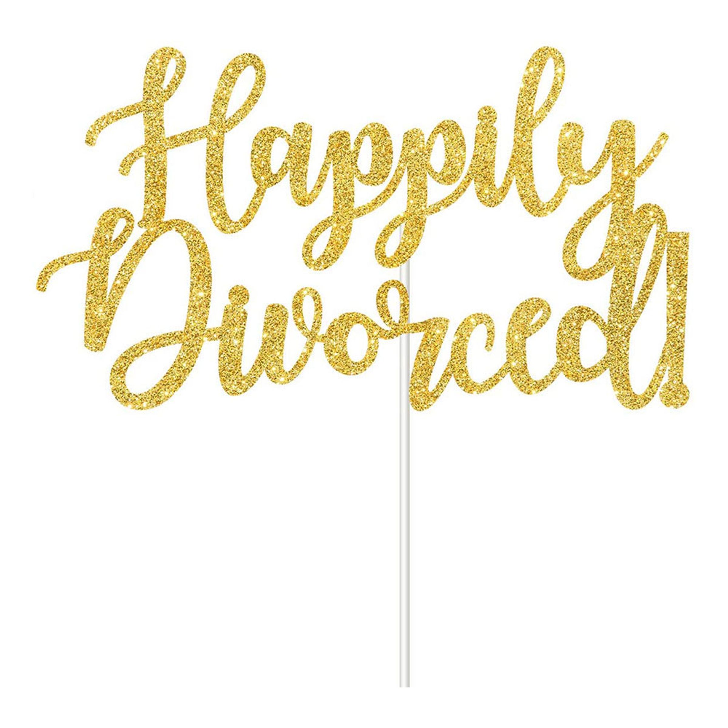 Happily Divorced Tårtdekoration
