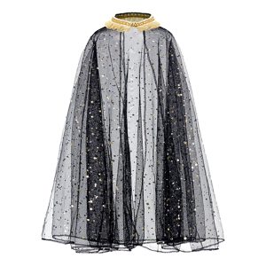 Häxcape Barn med Stjärnor - One size