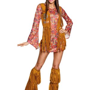 Hippietjej Flower Power Miniklänning