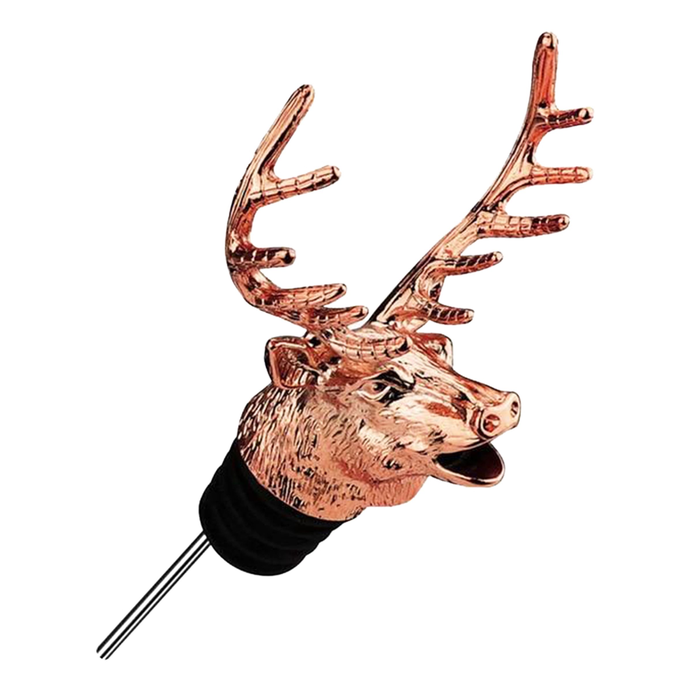 Hjorthuvud Droppkork - Roséguld