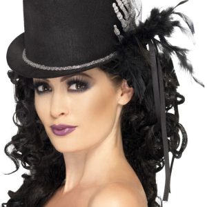 Hög Hatt med Skeletthand