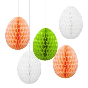Honeycombs Pappersbollar Påskägg - 5-pack