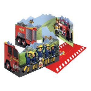 Inbjudningskort & Kuvert Brandman Sam - 8-pack