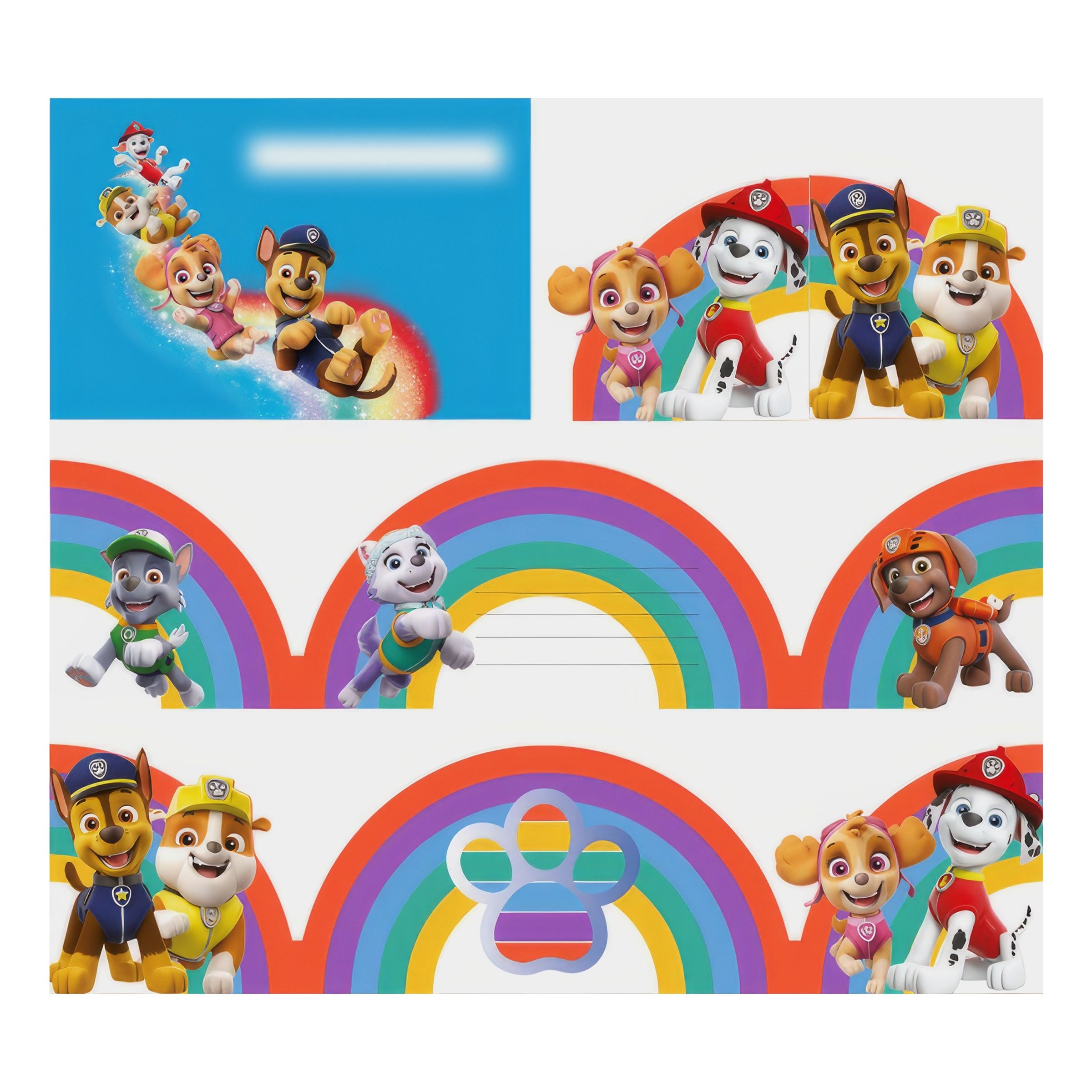 Inbjudningskort Paw Patrol - 8-pack