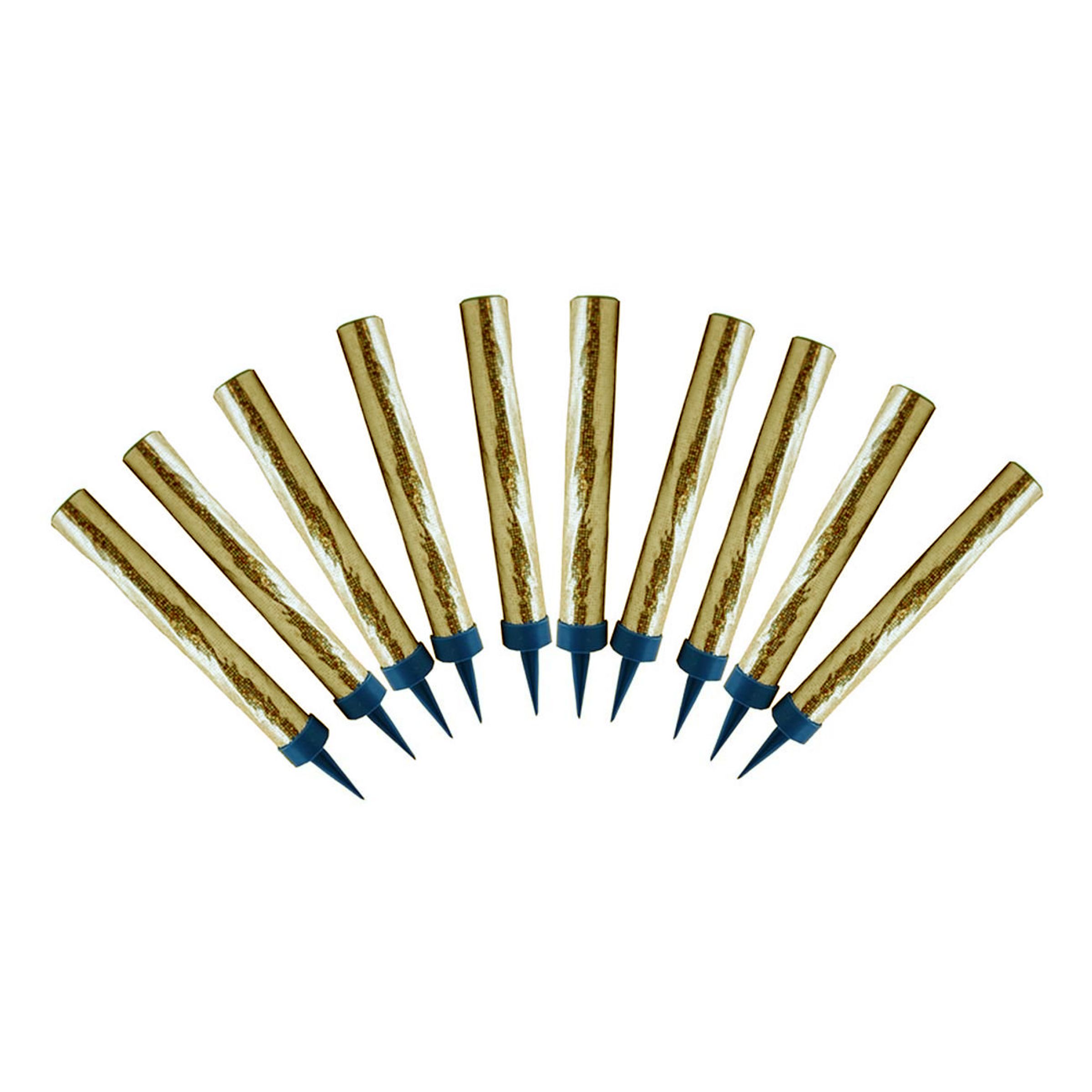 Isfacklor Guld - 10-pack