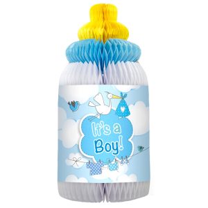 It&apos;s A Boy Honeycomb Bordsdekoration