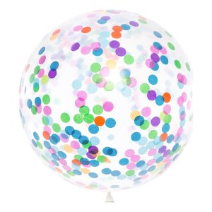 Jätteballong med Konfetti
