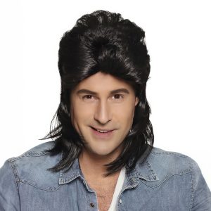 Jimmy Svart Peruk - One size