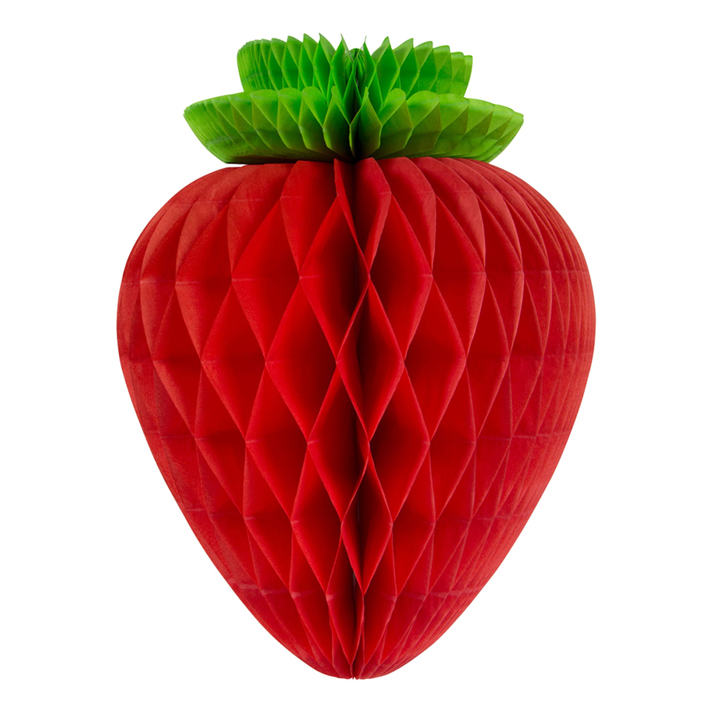 Jordgubbe Honeycomb Takdekoration