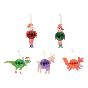 Julgranskulor Honeycombs - 5-pack