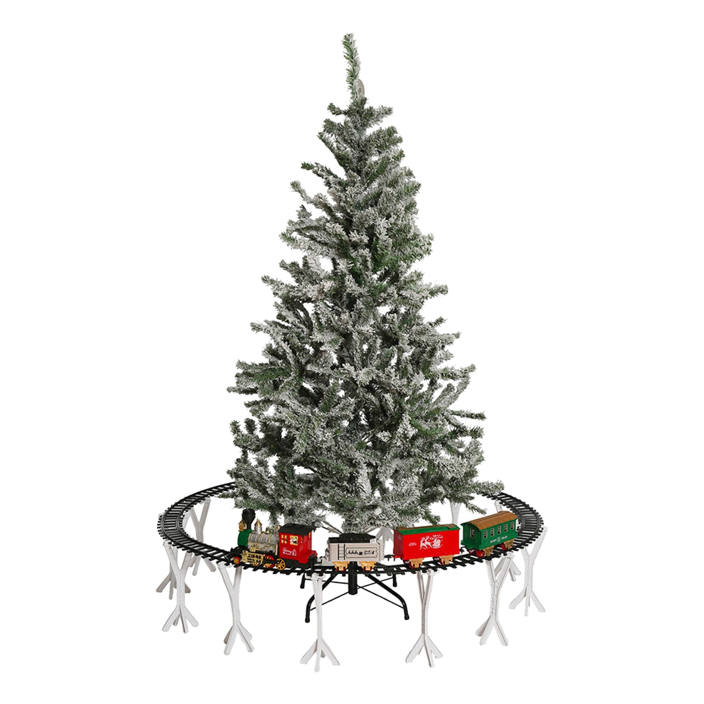 Julgranståg med Räls