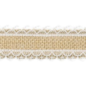Juteband med Spetskanter