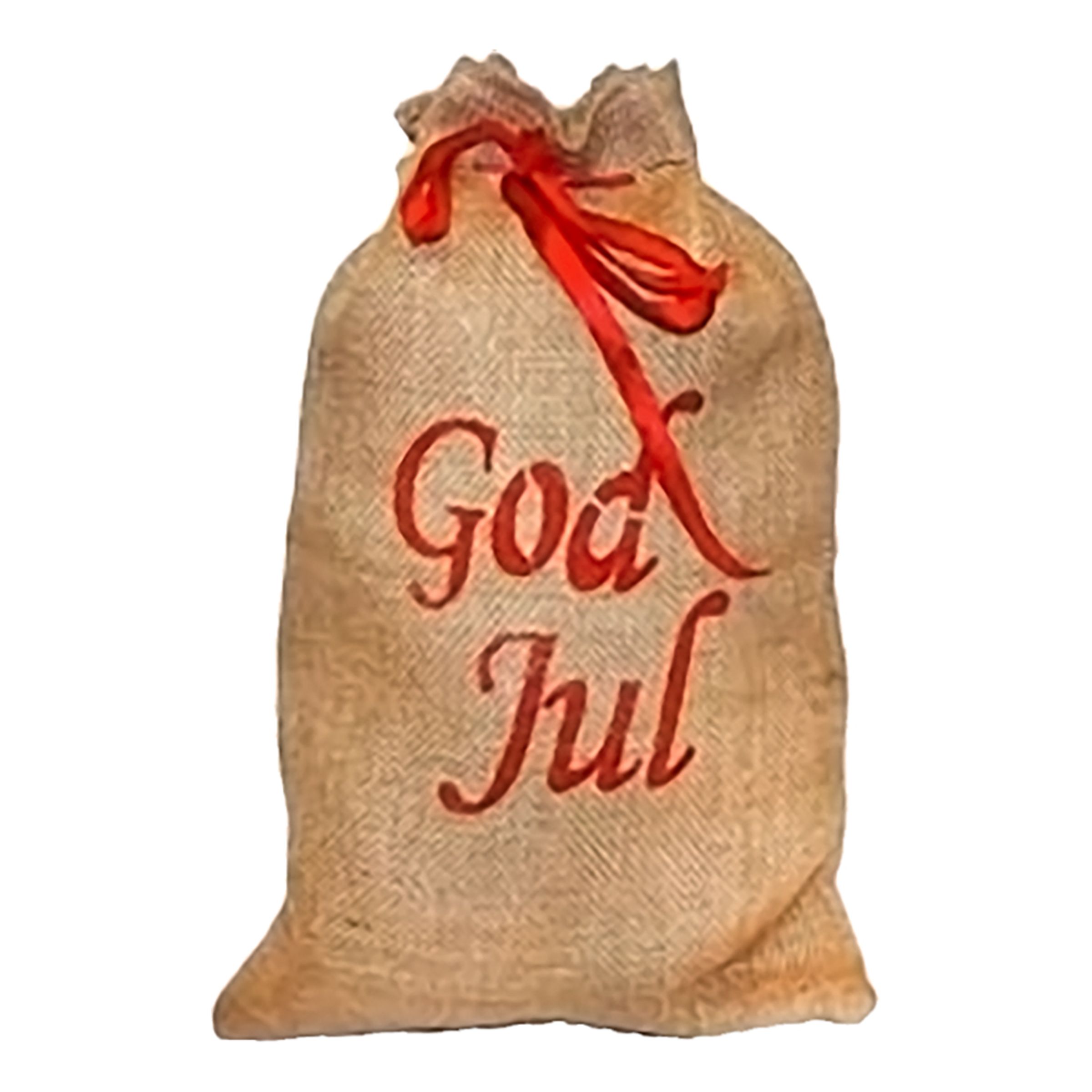 Jutesäck God Jul - 25 x 40 cm
