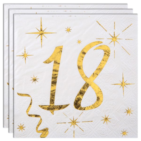 Kaffeservetter 18 År Sparkle