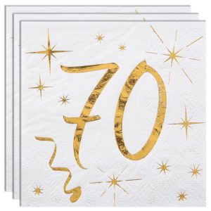 Kaffeservetter 70 År Sparkle