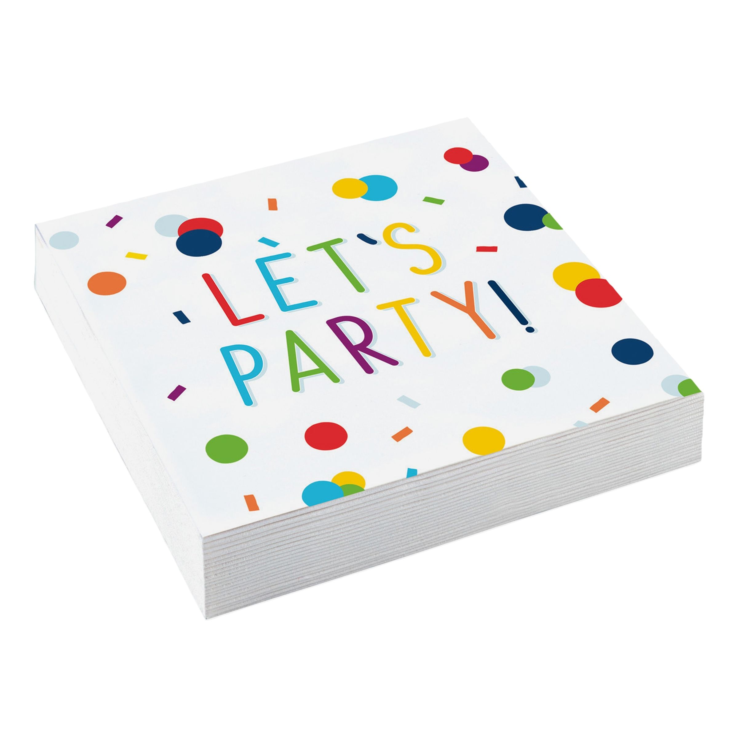 Kaffeservetter Happy Birthday Konfetti - 20-pack