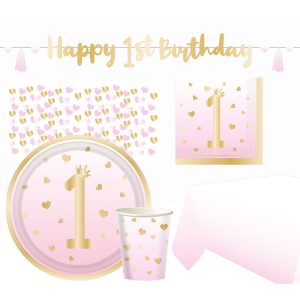 Kalaspaket 1 år Rosa/Guld 35-pack
