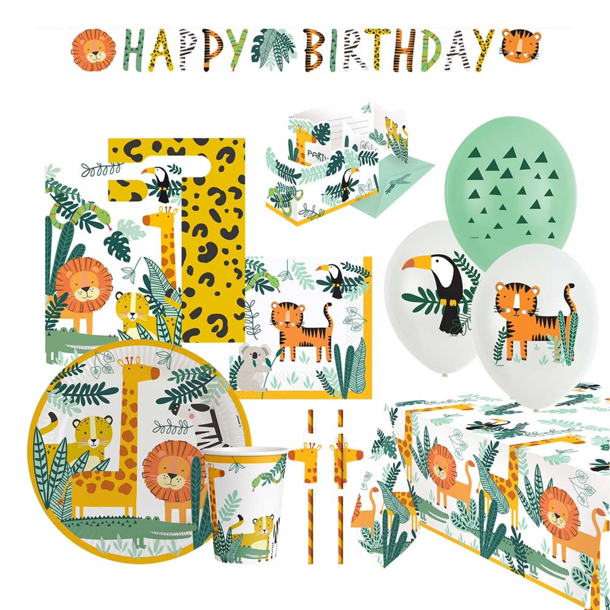 Kalaspaket Djungeldjur - 8 personer