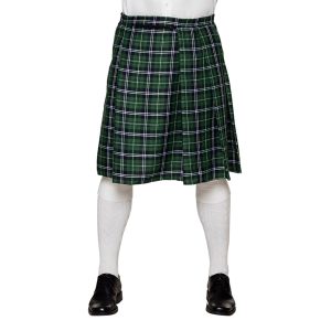 Kilt Skotskrutig Grön - One size