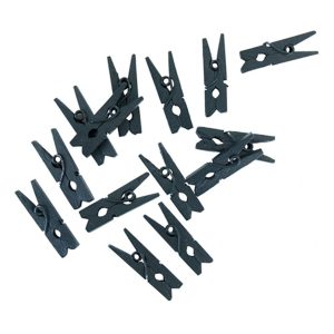 Klädnypor Mini Svart - 24-pack