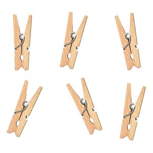 Klädnypor Små Trä - 20-pack