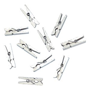 Klädnypor Mini Silver - 12-pack