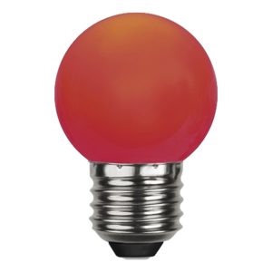 Klotlampa E27 LED - Röd