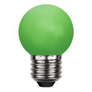 Klotlampa E27 LED - Grön