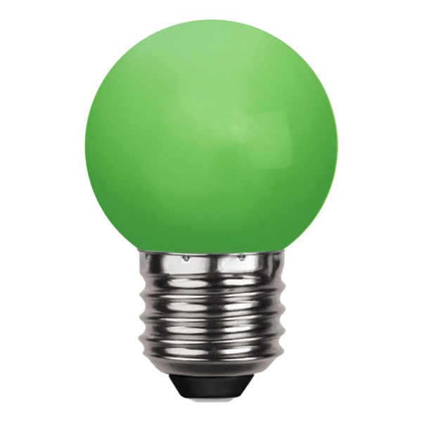 Klotlampa E27 LED - Grön