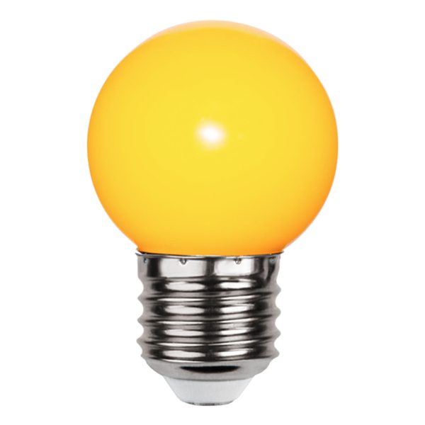 Klotlampa E27 LED - Gul