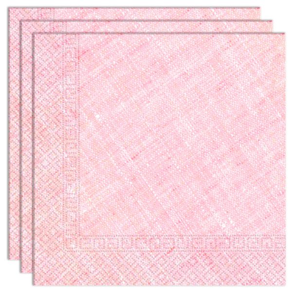 Komposterbara Servetter Rosa Solid Color