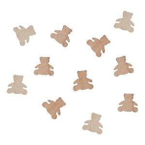 Konfetti Björnar i Trä