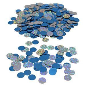 Konfetti Prickar Blå och Silver