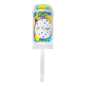 Konfetti Push Pop Färgmix Pastell