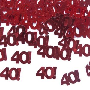 Konfetti Röd 40
