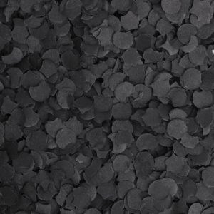 Konfetti Rund Svart - 100 gram