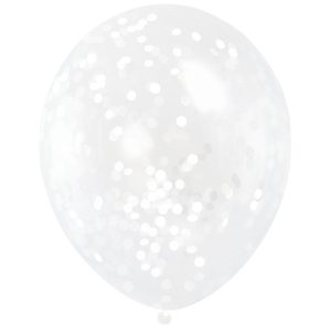 Konfettiballonger Vit