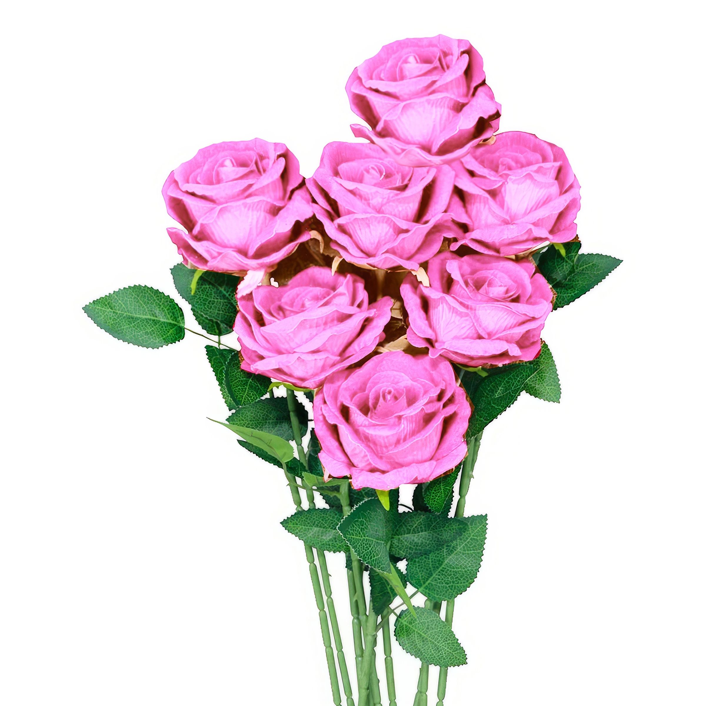 Konstgjorda Rosor i Bukett - Rosa