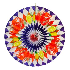 Kräftskiva Pappersfjäder Hängande Dekoration