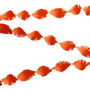 Kräppgirlang Orange - 24 meter