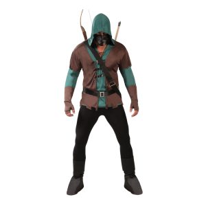 Krigare med Mask Maskeraddräkt - Large