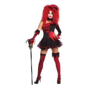 Harlequin Klänning Maskeraddräkt - Small