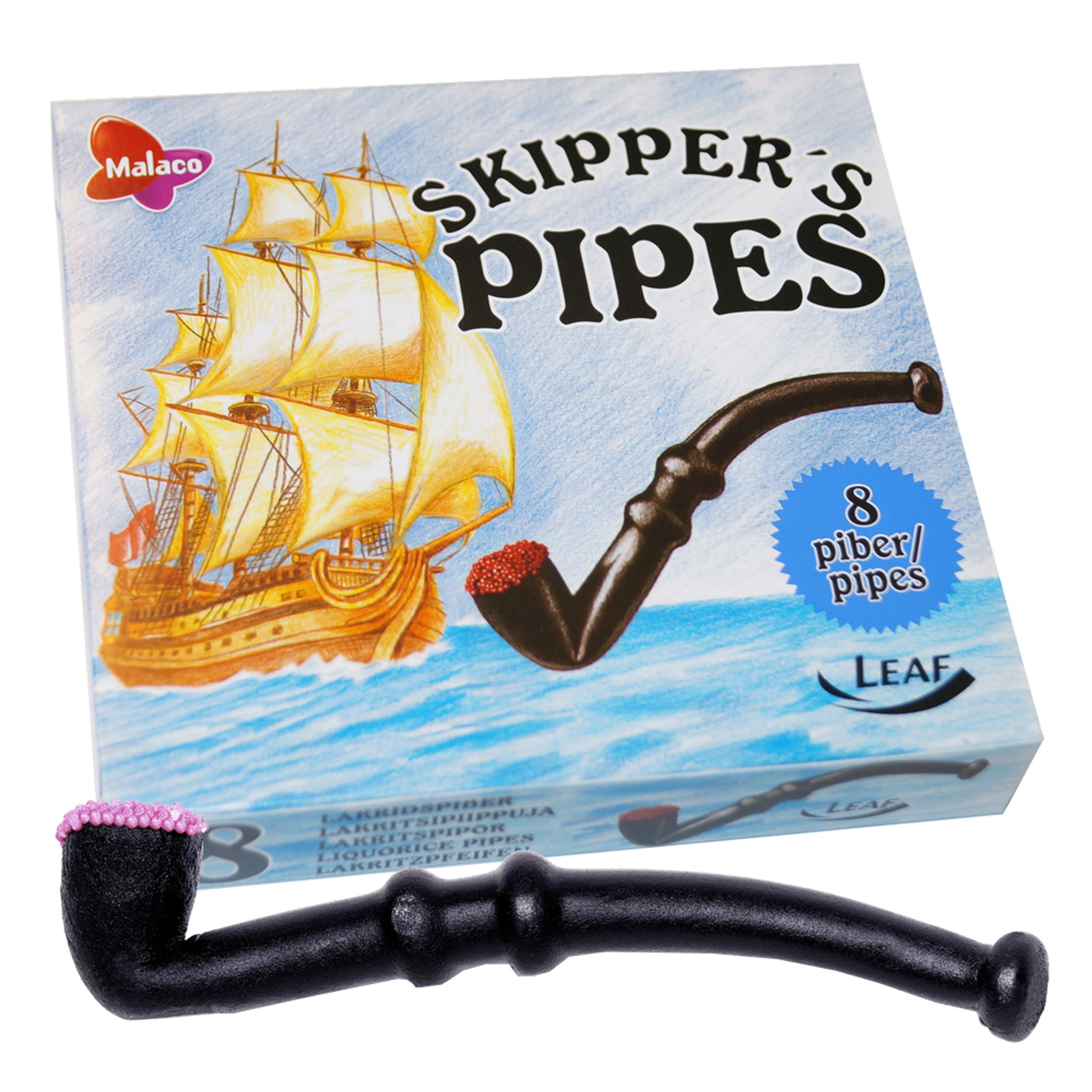 Skipper's Pipes Lakritspipor - 8-pack