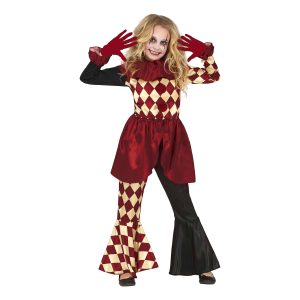 Läskig Clown Barn Maskeraddräkt - Medium