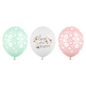Latexballonger Love You Mom 50-pack
