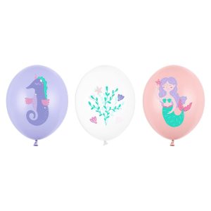 Latexballonger Sjöjungfru 50-pack