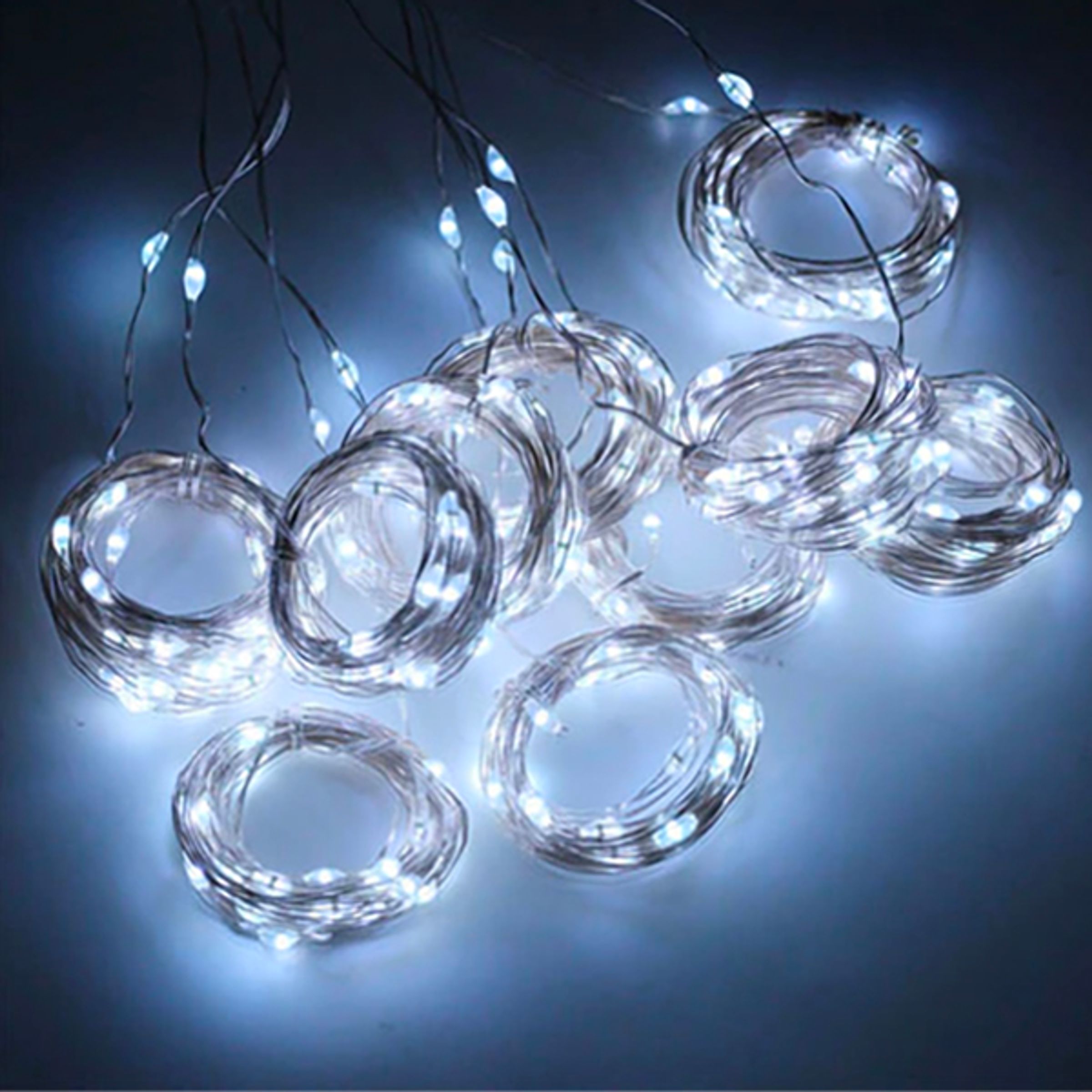 LED Ljusgardin - 3x2 meter Kallvit