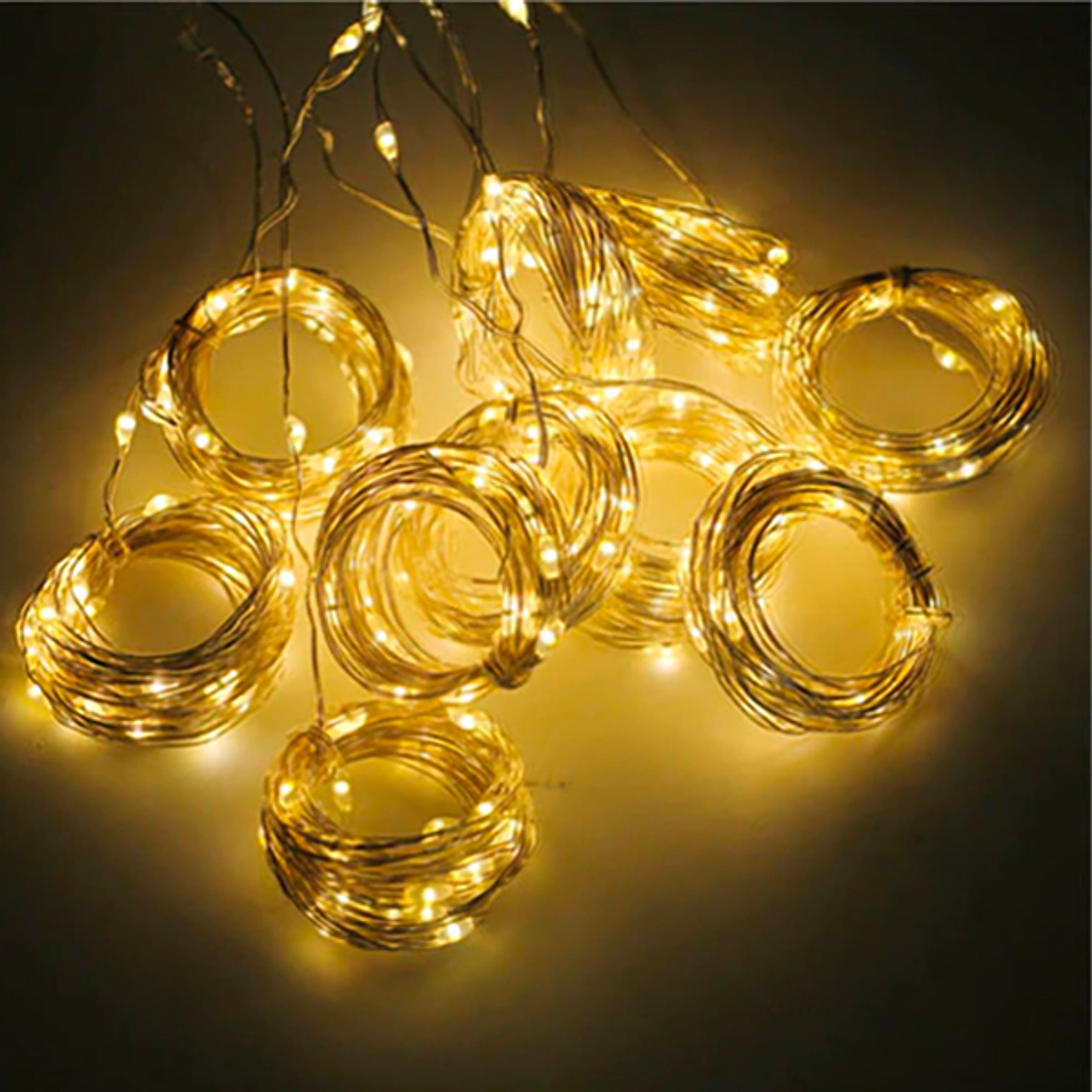 LED Ljusgardin - 3x2 meter Varmvit