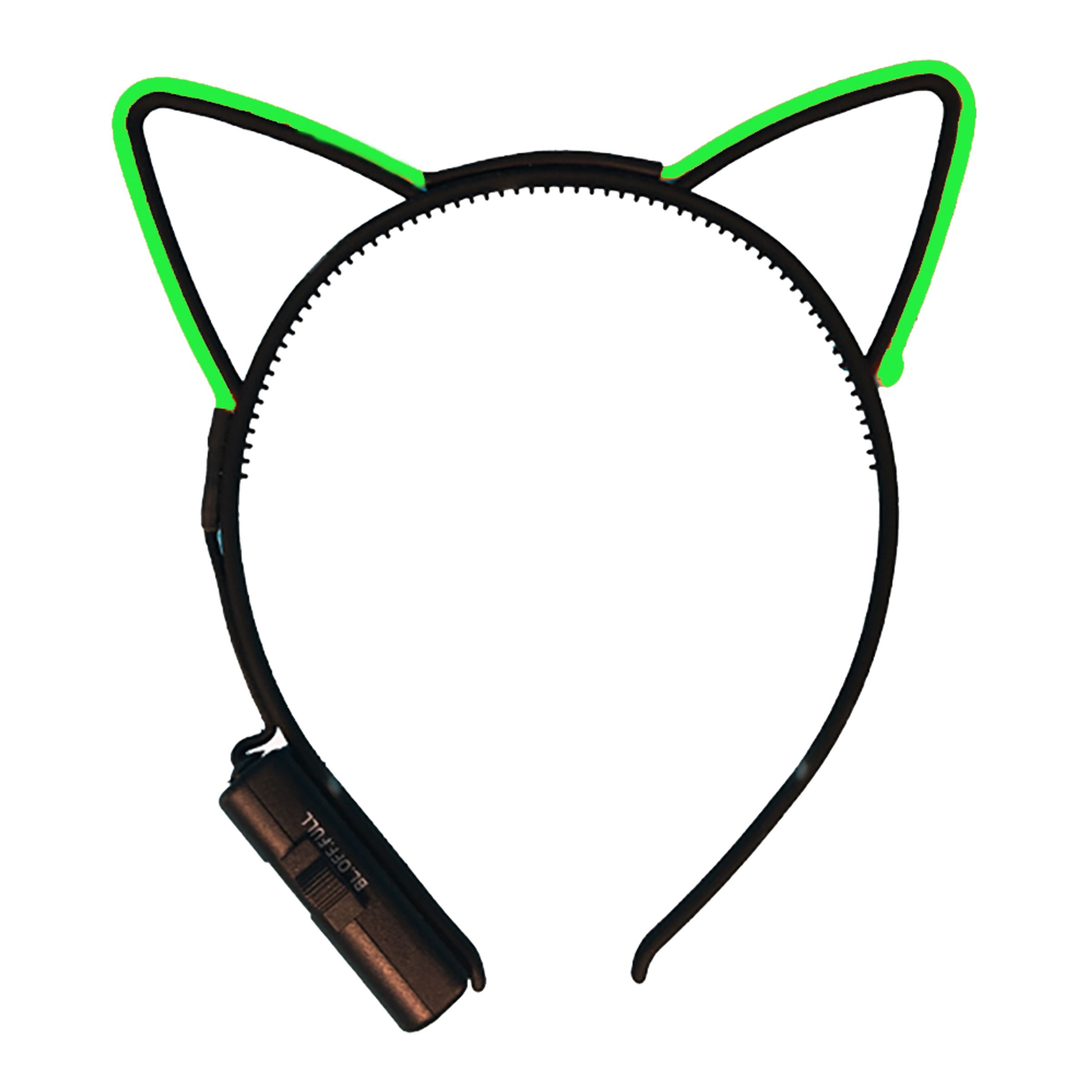 LED Kattöron - Grön